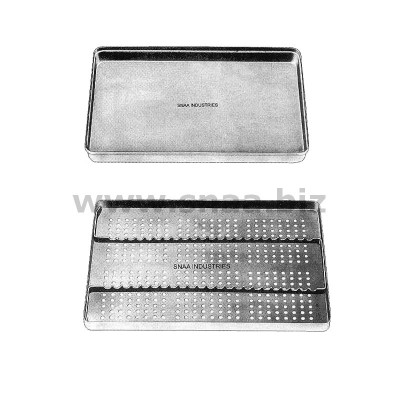 Complete Instruments Tray with Perforated Base, for 23 Instruments
