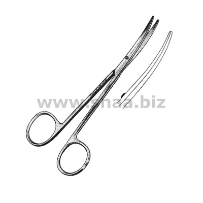 Metzenbaum-Delicate Gum Scissors, Curved, Fig.2