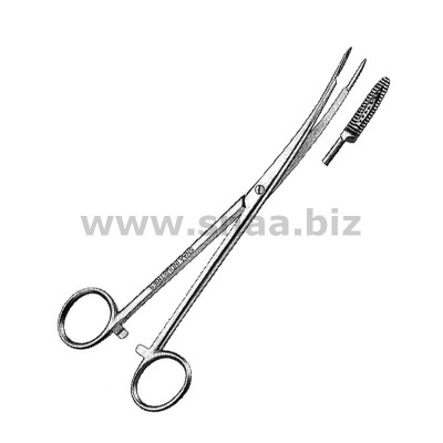 Sponge and Dressing Forceps, Curved