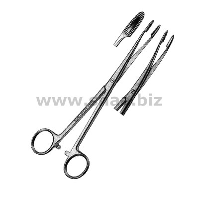 Sponge and Dressing Forceps, With Ratchet