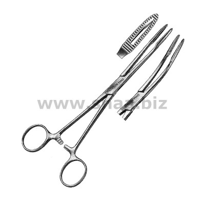 Sponge and Dressing Forceps, With Ratchet