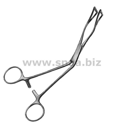Lovelace Lung Grasping Forceps, Angled