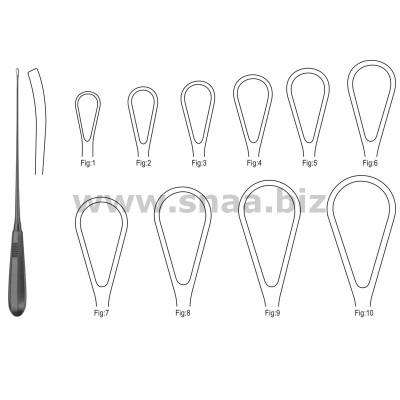 Recamier Uterine Curette, Blunt